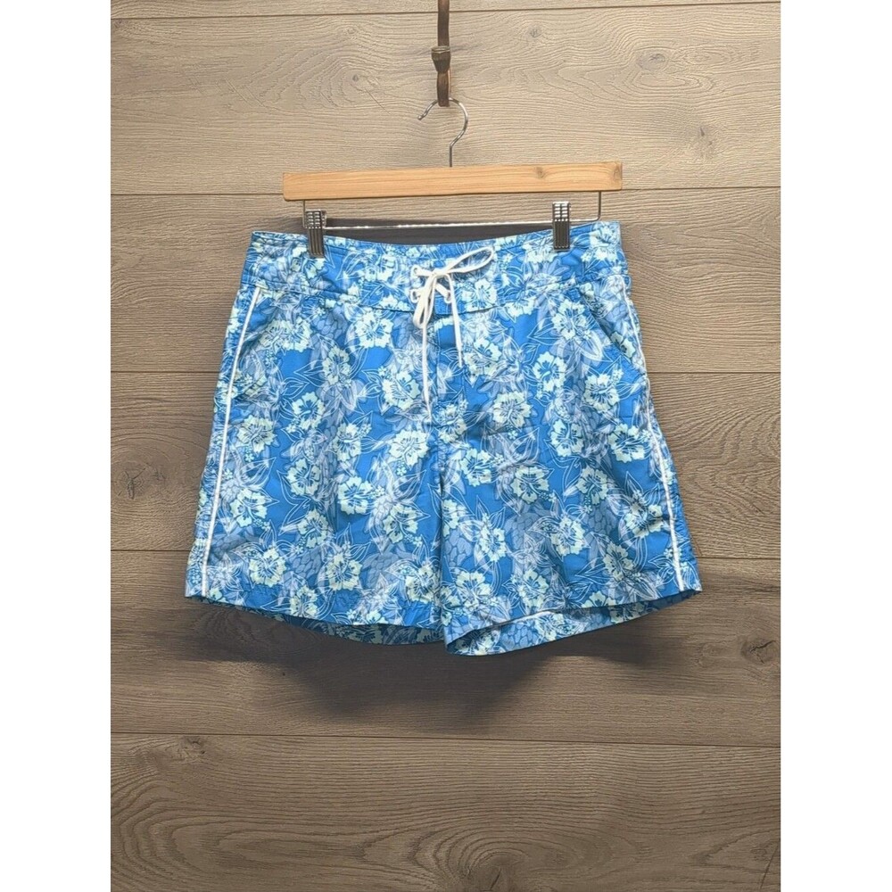 White Sierra Floral Swim Trunks Women's Size 8